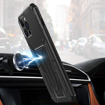 For Apple iPhone SE 3 (2022) Hybrid Armor Rugged with Kickstand, Supports Magnetic Car Mount Dual Layer Hard PC Protective  Phone Case Cover