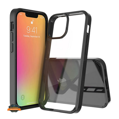 For Samsung Galaxy A03 Core Crystal HD Clear Back Panel PC + TPU Bumper Frame Hybrid Slim Hard Shockproof Defender  Phone Case Cover