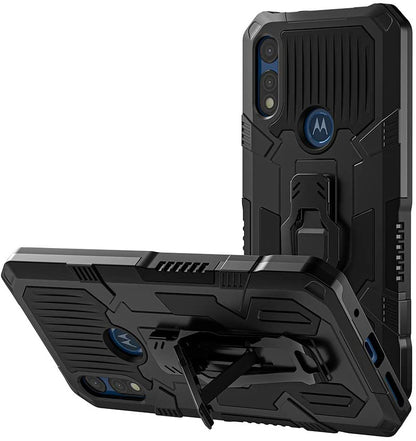 For Samsung Galaxy A03S Hybrid Heavy Duty Protection Shockproof Defender with Belt Clip and Kickstand Dual Layer Shell  Phone Case Cover