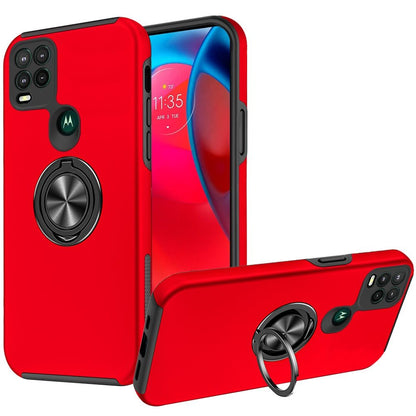 For Motorola Moto G Stylus 5G 2021 Hybrid 360 Rotatable Invisible Ring Stand Holder Fit Magnetic Car Mount Shockproof Slim  Phone Case Cover
