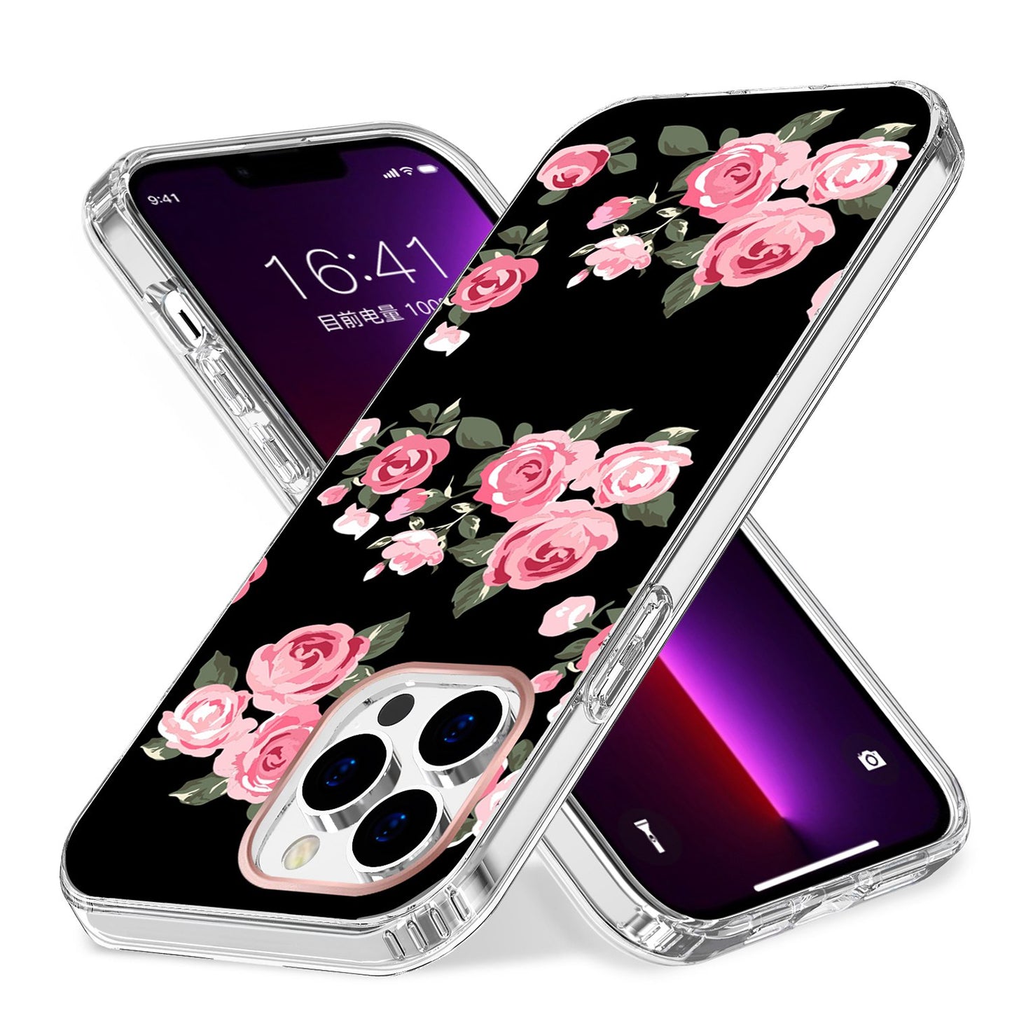 For Apple iPhone 14 Pro Max (6.7") Creative Stylish Fashion Design Hybrid Rubber TPU Hard PC Shockproof Slim  Phone Case Cover