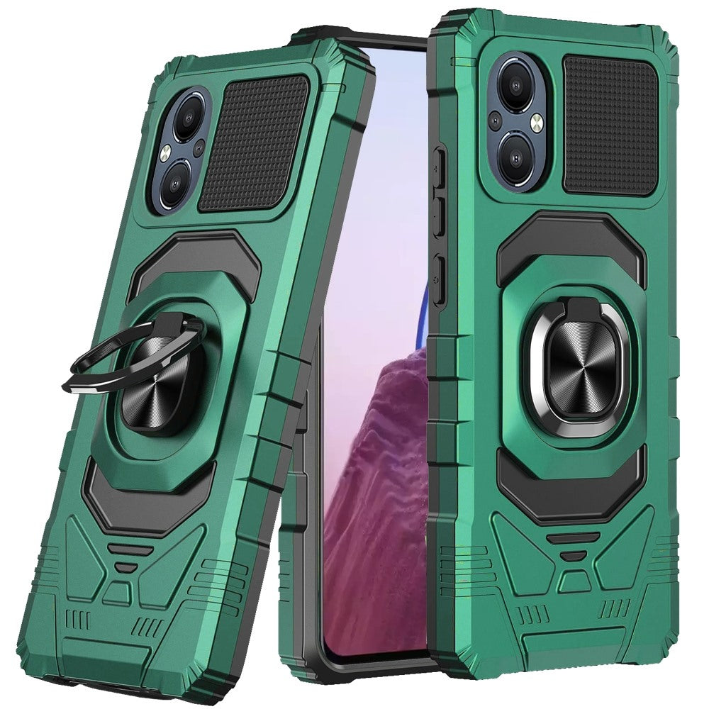 For OnePlus Nord N20 5G Hybrid Dual Layer with Rotate Magnetic Ring Stand Holder Kickstand, Rugged Shockproof Protective  Phone Case Cover