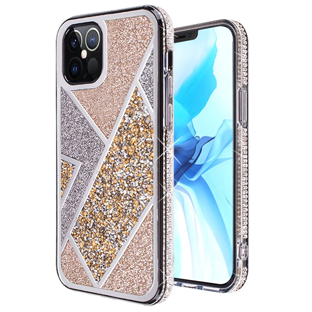 For Apple iPhone 8 Plus/7 Plus/6 6S Plus Glitter Bling Diamond Rhinestone Sparkly Fashion Shiny Fancy Hybrid Rugged  Phone Case Cover