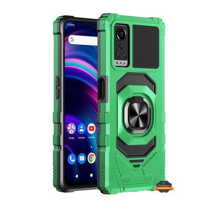 For BLU G91 MAX Hybrid Magnetic Car Mount Ring Kickstand Stand Holder Full-Body Armor Hard Protective [Military Grade]  Phone Case Cover