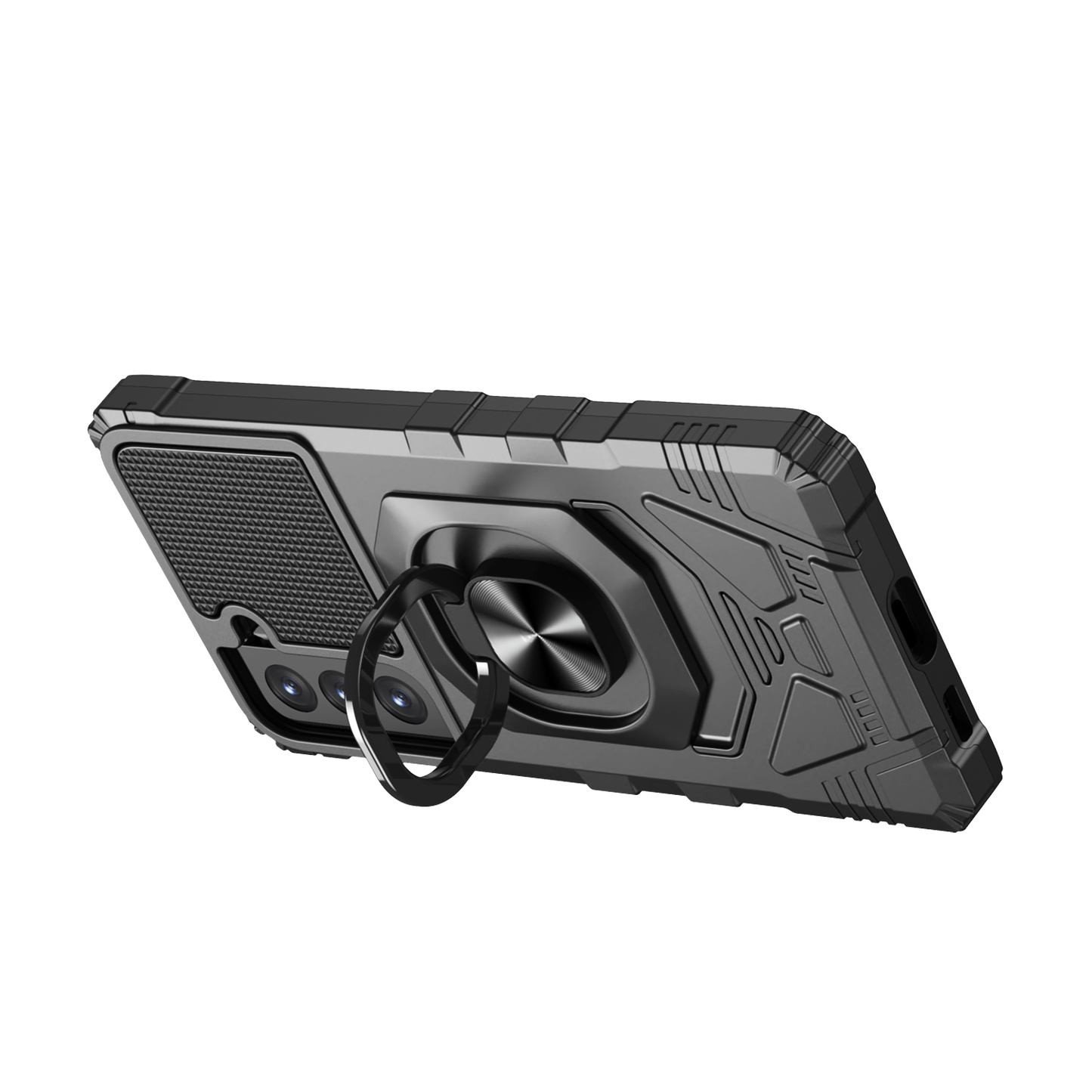 For Samsung Galaxy S21 FE /Fan Edition Hybrid Dual Layer with Rotate Magnetic Ring Stand Holder Kickstand, Rugged Shockproof Anti-Scratch Protective  Phone Case Cover