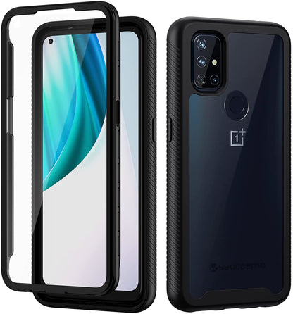 For Samsung Galaxy A03 Core Armor Slim Hybrid Double Layer Hard PC + TPU Transparent Back Rugged Frame Shockproof  Phone Case Cover