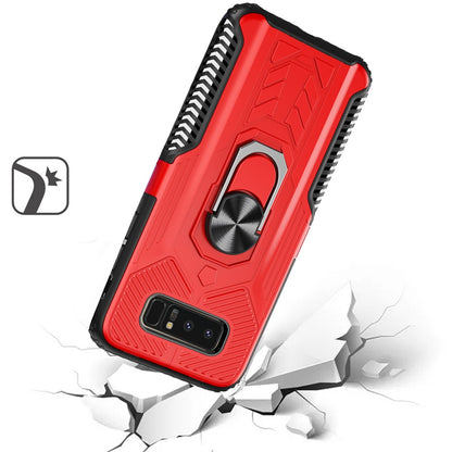 For Apple iPhone 8 Plus/7 Plus/6 6S Plus Military Grade Hybrid Heavy Duty 2 in 1 Hard PC and Silicone with Ring Stand Holder  Phone Case Cover