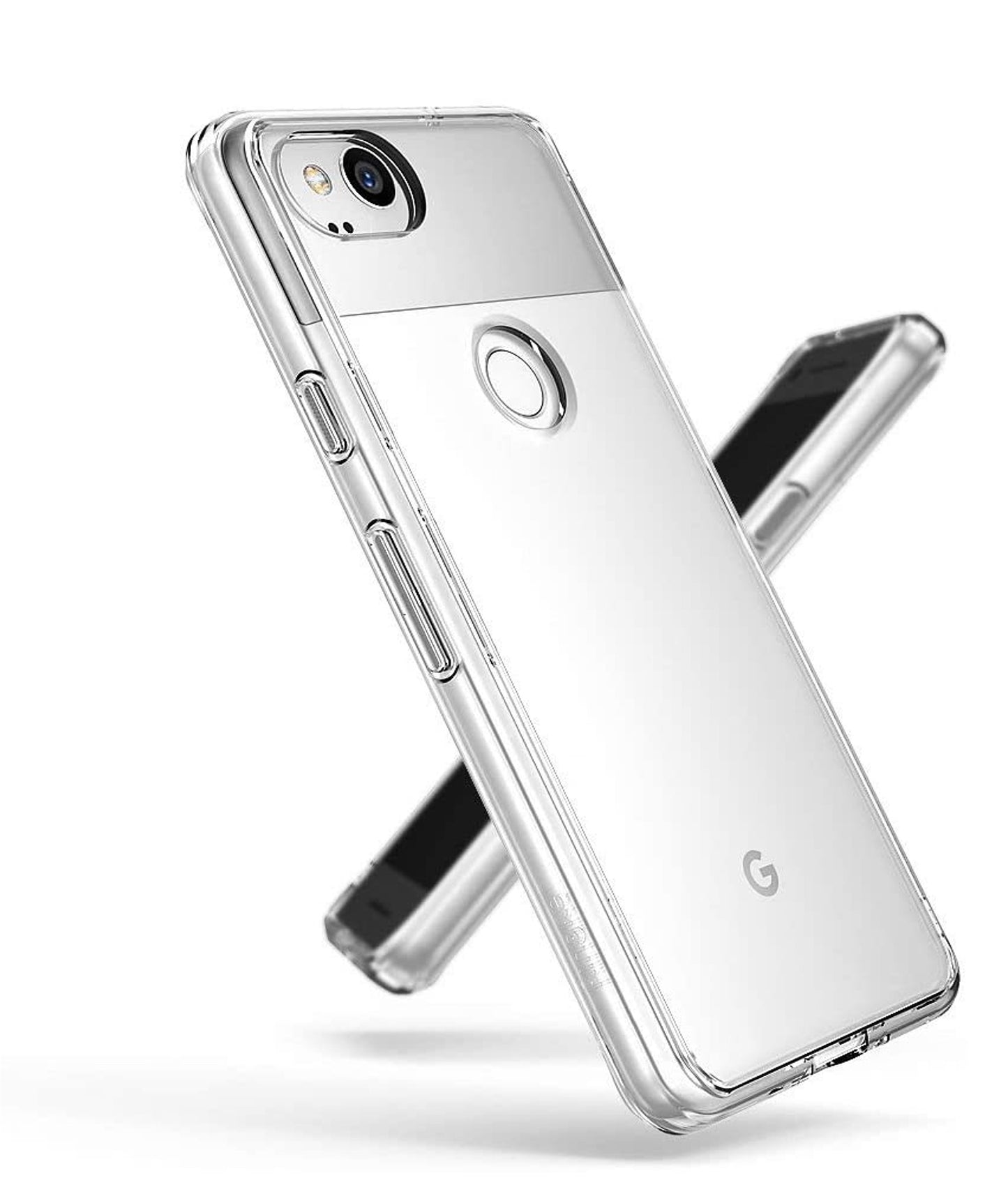 For Samsung Galaxy A03S Slim Body Frame [Shock-Absorption] Hybrid Defender Rubber Silicone Gummy TPU Clear Hard Back  Phone Case Cover