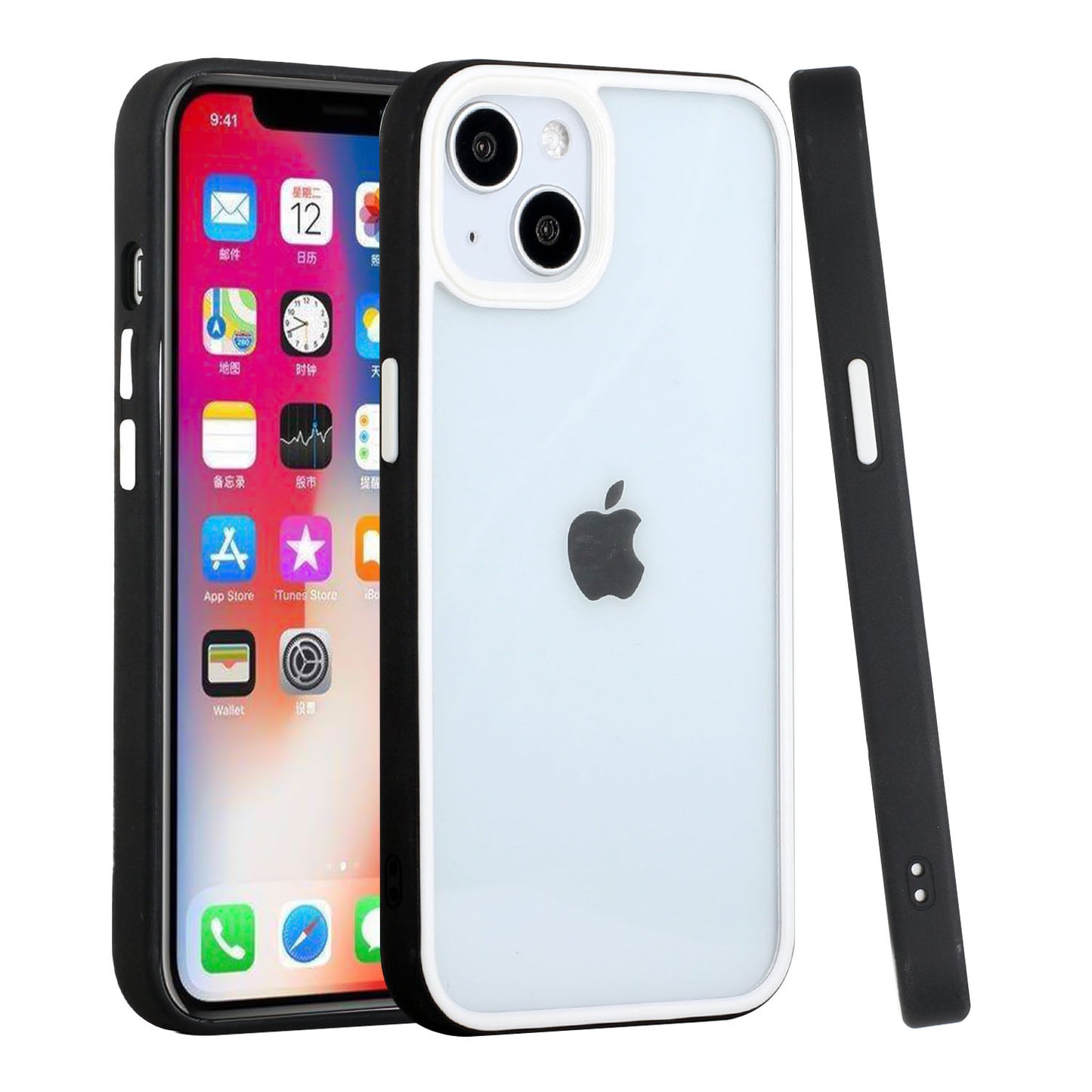 For Samsung Galaxy A33 5G Hybrid Transparent Colored Frame Bumper Hard Back Shockproof Slim TPU Silicone Protective  Phone Case Cover