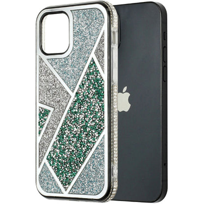 For Apple iPhone 14 /Plus Pro Max Glitter Bling Diamond Rhinestone Sparkly Bumper Fashion Shiny Cute Fancy Hybrid  Phone Case Cover