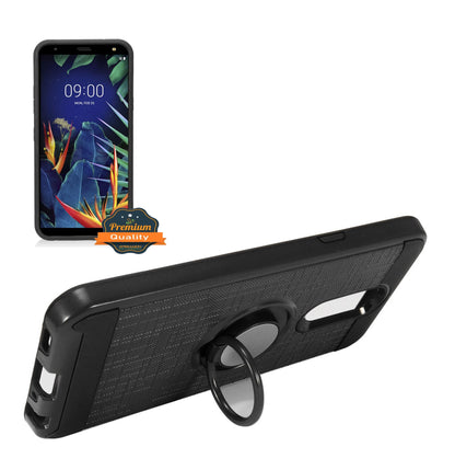 For Motorola Moto G Stylus 2021 5G Version Hybrid 360° Ring Armor Shockproof Dual Layers 2 in 1 Holder with Ring Stand for Magnetic Car Mount  Phone Case Cover