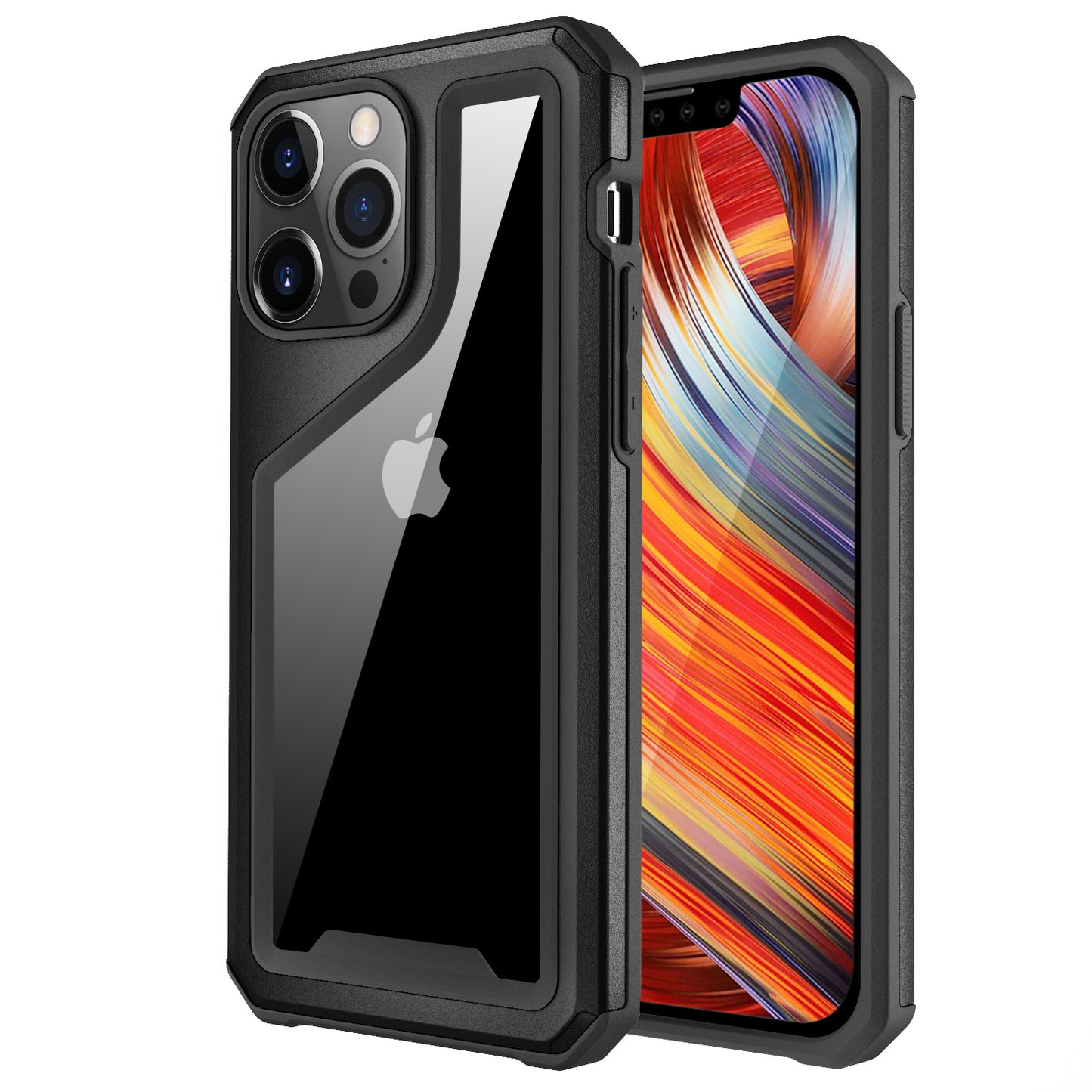 For Apple iPhone 11 (6.1") Clear Hybrid Aluminum Alloy Protective Shockproof Hard Back Dual Layer Thick Bumper Frame  Phone Case Cover