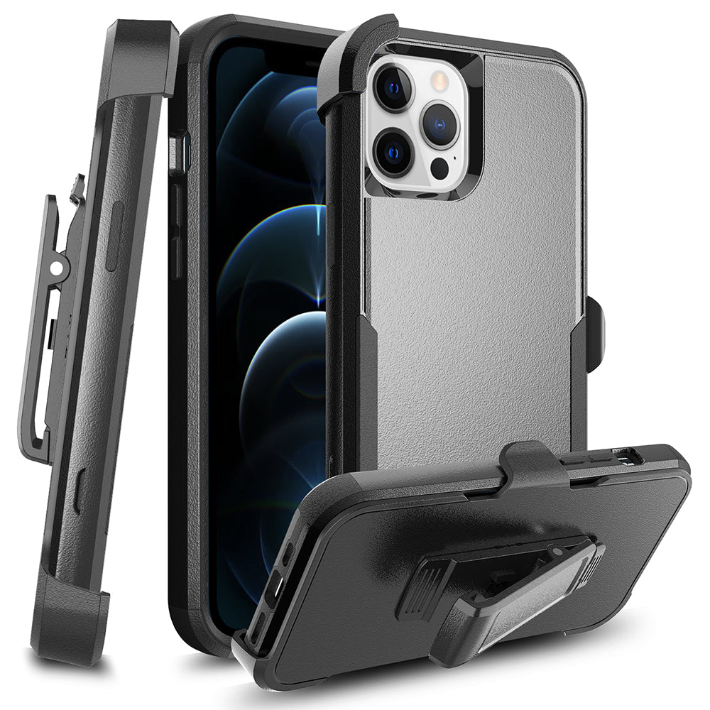 For Apple iPhone 14 /Plus Pro Max Heavy Duty Holster Kickstand Belt Clip Combo Hard Rugged Hybrid  Phone Case Cover