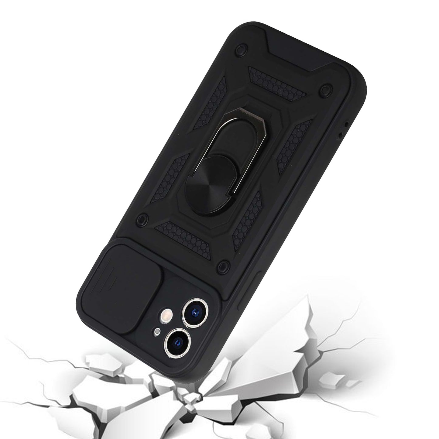 For Motorola Edge+ 2022 /Edge Plus Hybrid Cases with Camera Lens Cover, Ring Holder Kickstand Rugged Dual Layer  Phone Case Cover