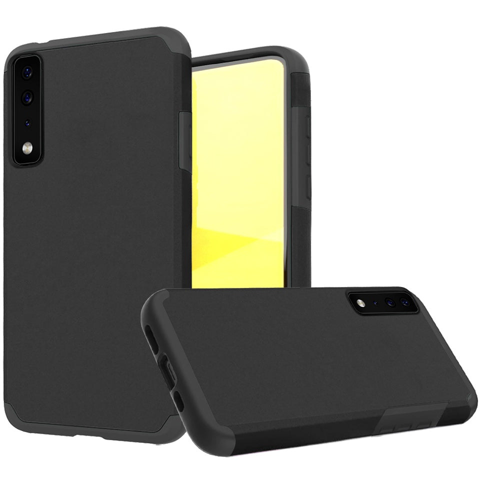 For TCL 20 XE Ultra Slim Corner Protection Shock Absorption Hybrid Dual Layer Hard PC + TPU Rubber Armor Defender  Phone Case Cover