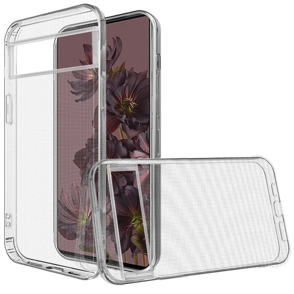 For Google Pixel 7 Hybrid Transparent Thick TPU Rubber Silicone Simple Minimalistic Gel Shockproof Protective Slim Back Clear Phone Case Cover