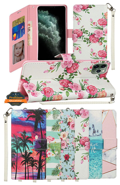 For Apple iPhone 14 (6.1") Wallet PU Leather Design Pattern with Credit Card Slot ID, Stand Magnetic Folio Pouch  Phone Case Cover