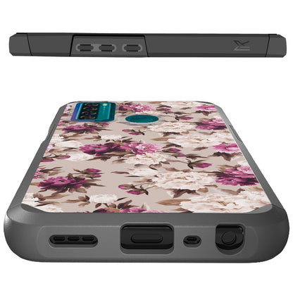 For TCL 20 XE Graphic Design Pattern Hard PC & Soft TPU Silicone Protection 2in1 Hybrid Shockproof Armor Rugged Bumper  Phone Case Cover