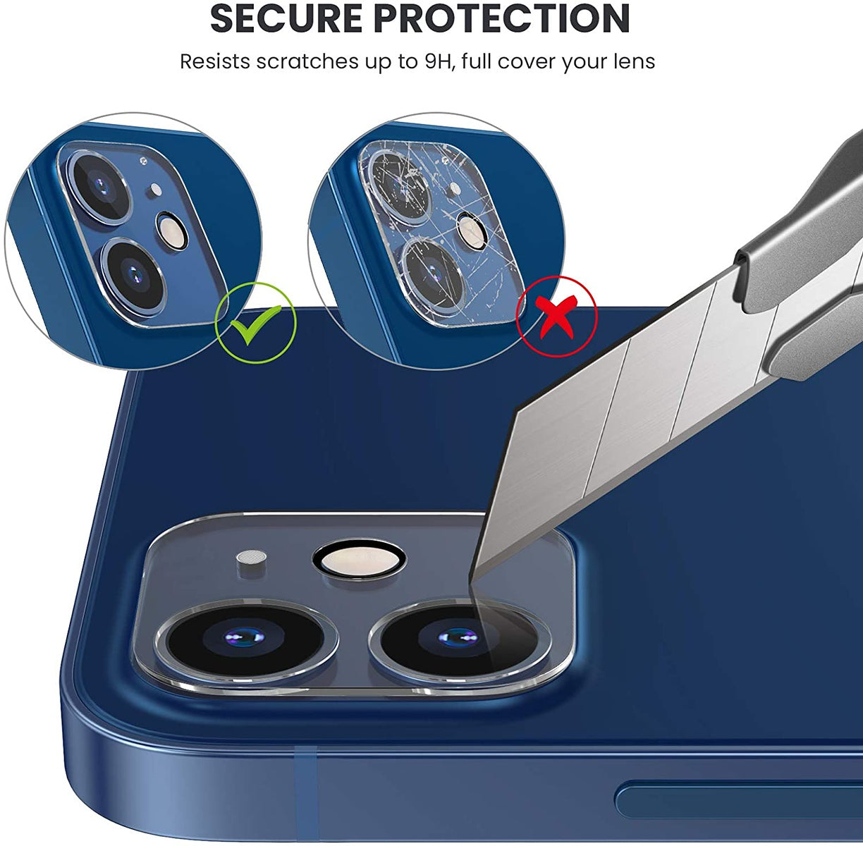 For Samsung Galaxy A13 5G Camera Lens Protector Back Tempered Glass Camera [9H Clear Glass] [Case Friendly][Anti-Scratch] One Piece Design Clear Screen Protector