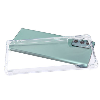 For Samsung Galaxy A51 5G Slim Hybrid Transparent Rubber Gummy Gel Hard PC Silicone Bumper Frame Clear Phone Case Cover