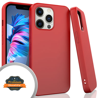 For Apple iPhone 14 (6.1") Slim Fit Hybrid Silicone Soft Gel Rubber TPU Full Body Protection Shockproof Protective  Phone Case Cover