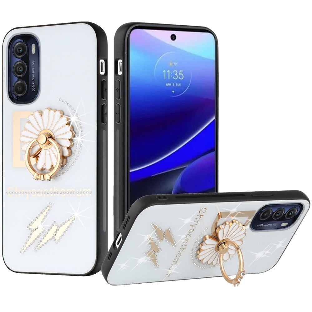 For Motorola Moto G Stylus 5G 2022 Diamond 3D Bling Sparkly Glitter Ornaments Engraving Hybrid Armor Fashion  Phone Case Cover