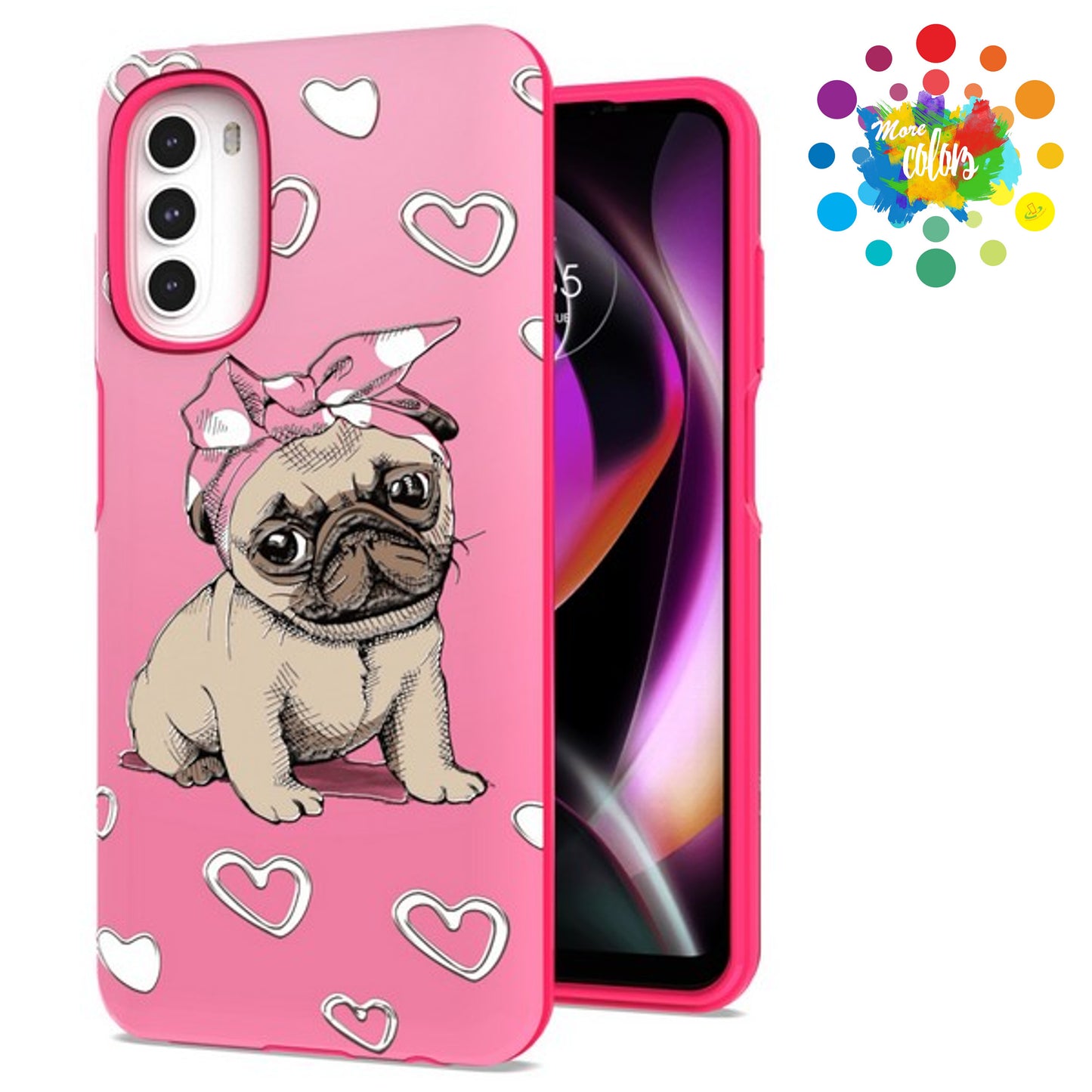 For Apple iPhone 14 Plus (6.7") Fashion Pattern Design Shockproof Protection TPU Rubber Frame and Hard Back Slim  Phone Case Cover