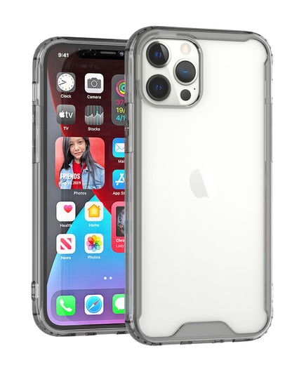 For Samsung Galaxy A71 5G Colored Shockproof Transparent Hard PC + Rubber TPU Hybrid Bumper Shell Thin Slim Protective  Phone Case Cover