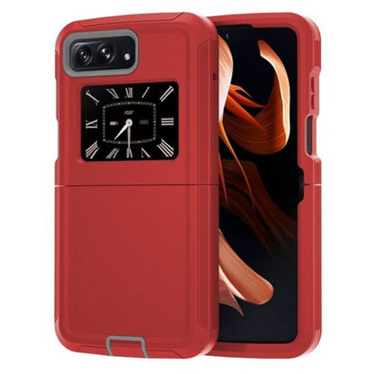 For Motorola Razr 2022 Hybrid Bumper Rugged Dual Layer Heavy-Duty Military-Grade Rubber TPU Defender Protective  Phone Case Cover