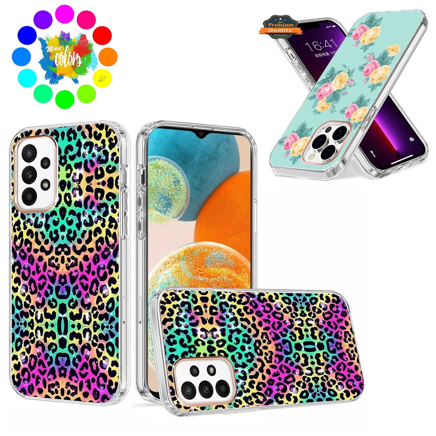 For Apple iPhone 14 Pro Max (6.7") Creative Stylish Fashion Design Hybrid Rubber TPU Hard PC Shockproof Slim  Phone Case Cover