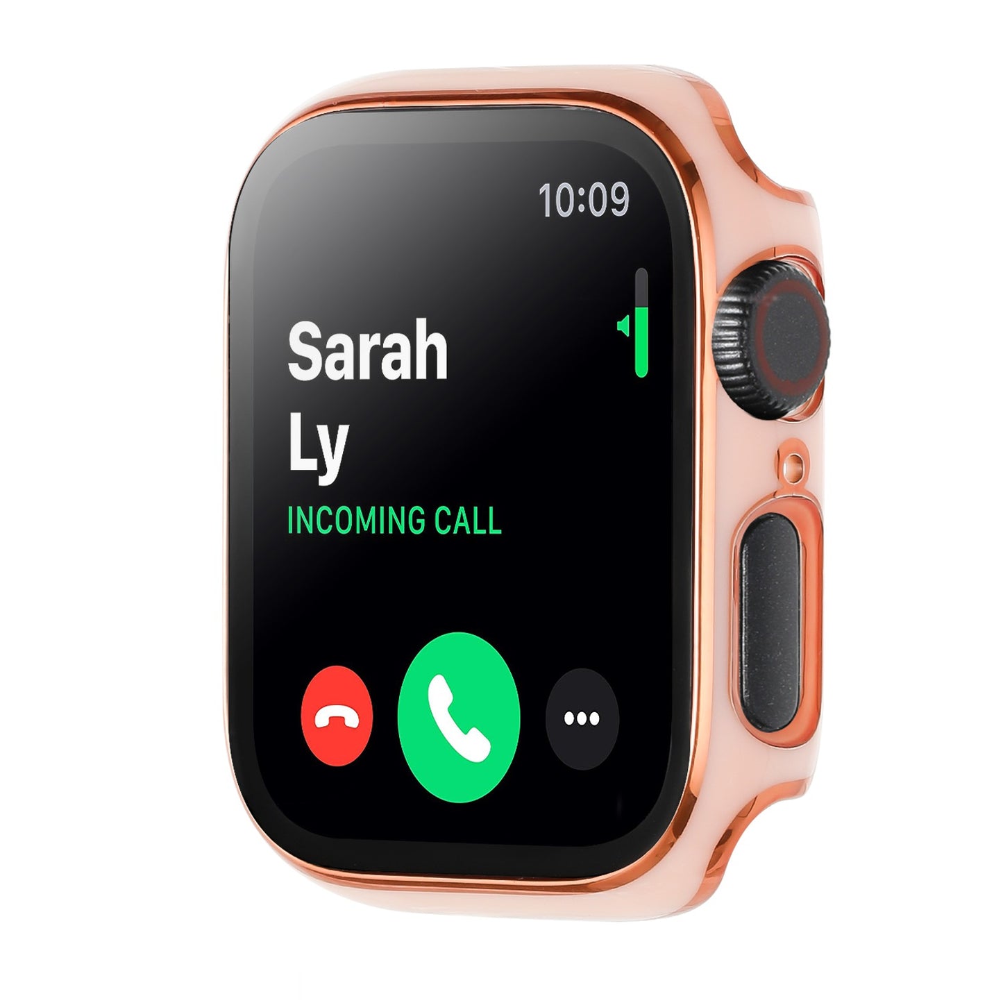 For Apple Watch Series 7/6/SE/5/4/3/2/1 Full Coverage Frame Bumper Chromed with Tempered Glass Screen Protector Hard Cover