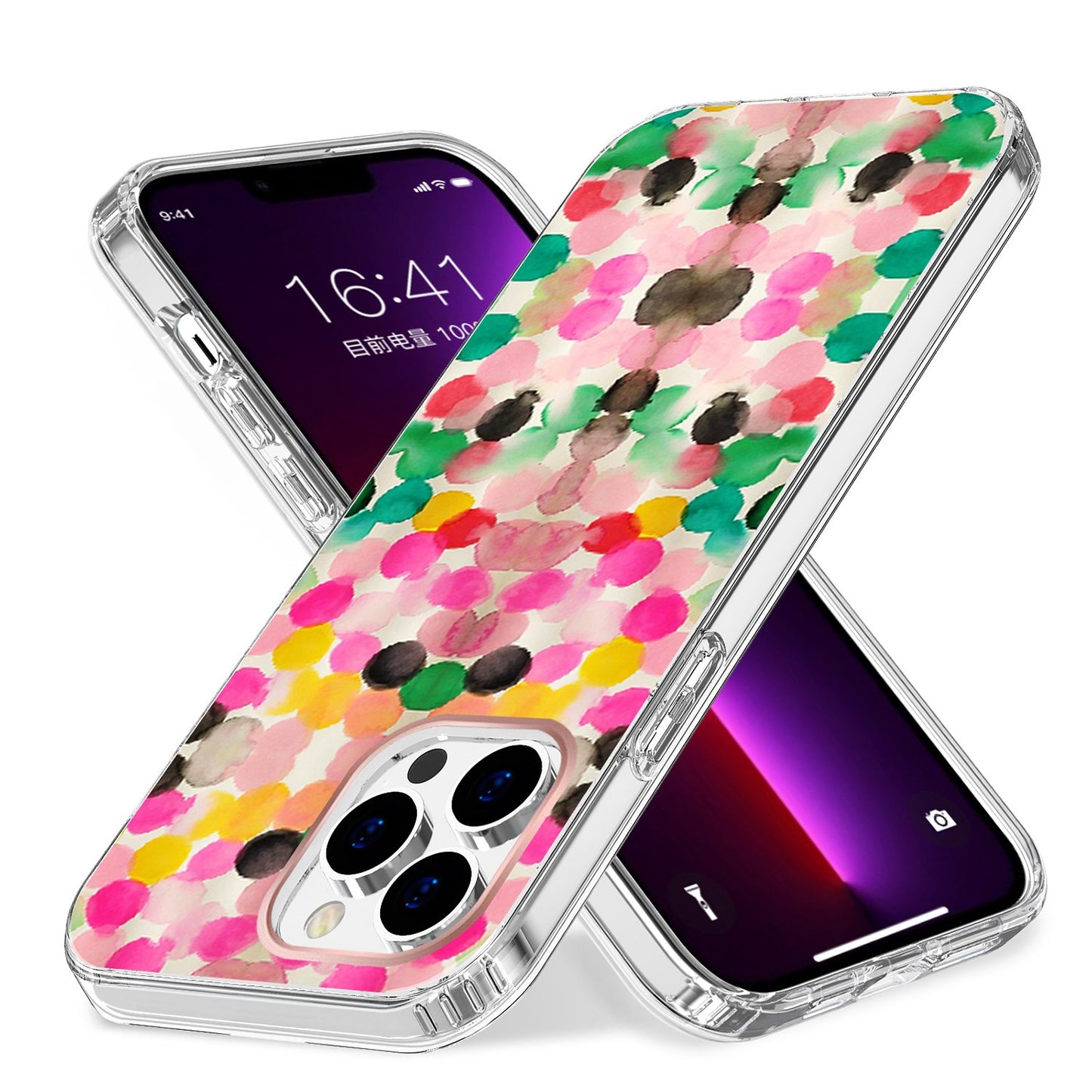 For Apple iPhone 14 Pro Max (6.7") Creative Stylish Fashion Design Hybrid Rubber TPU Hard PC Shockproof Slim  Phone Case Cover