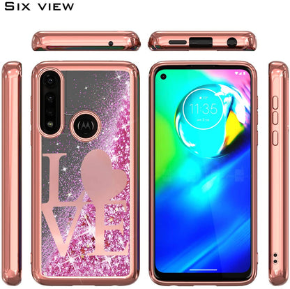 For Samsung Galaxy A53 5G Quicksand Liquid Glitter Bling Flowing Sparkle Fashion Hybrid TPU and Chrome Plating Hard PC  Phone Case Cover