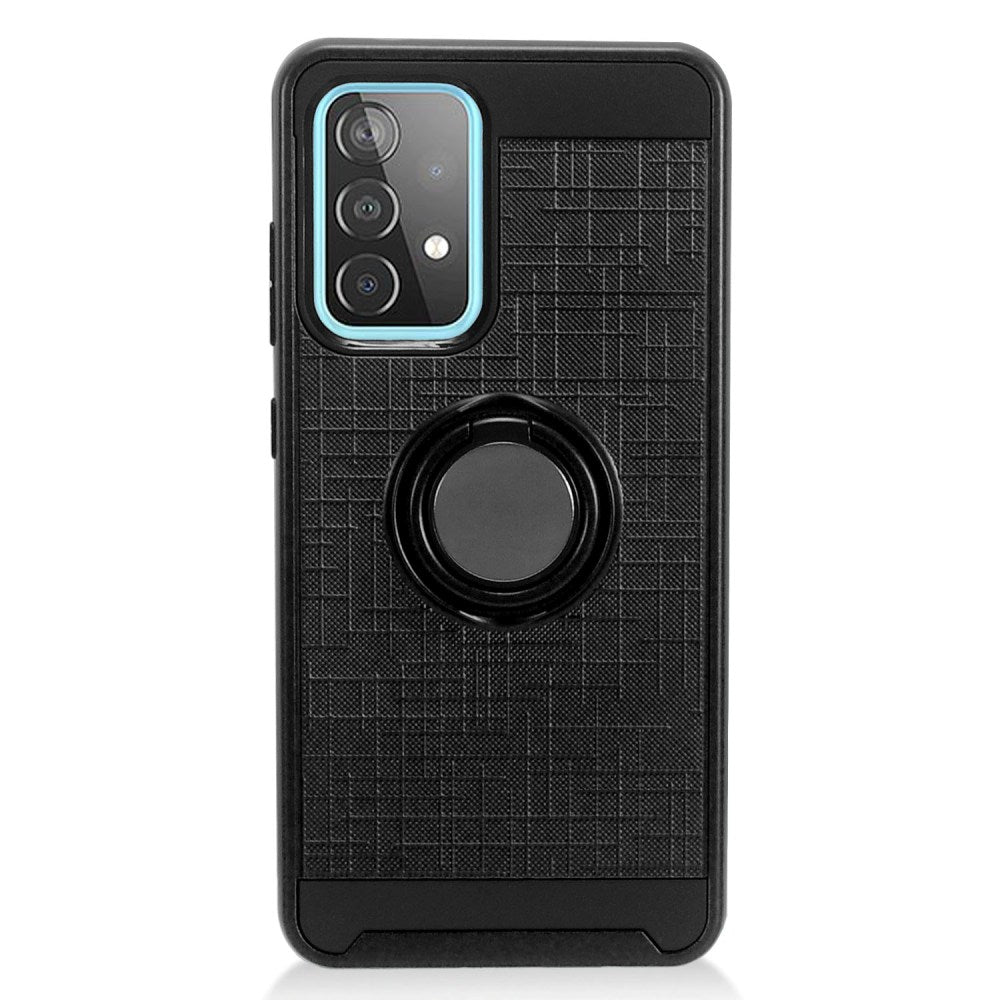 For Revvl V+ Plus 5G (T-Mobile /Metro) Hybrid 360° Ring Armor Shockproof 2 in 1 Holder with Ring Stand for Magnetic Car Mount  Phone Case Cover