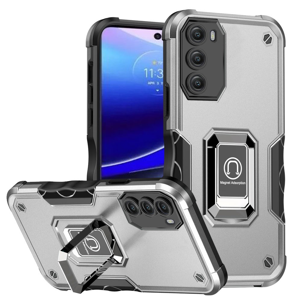 For Motorola Moto G Stylus 5G 2022 Hybrid Magnetic Ring Holder Stand Kickstand Heavy Duty Rugged TPU Silicone Shockproof  Phone Case Cover