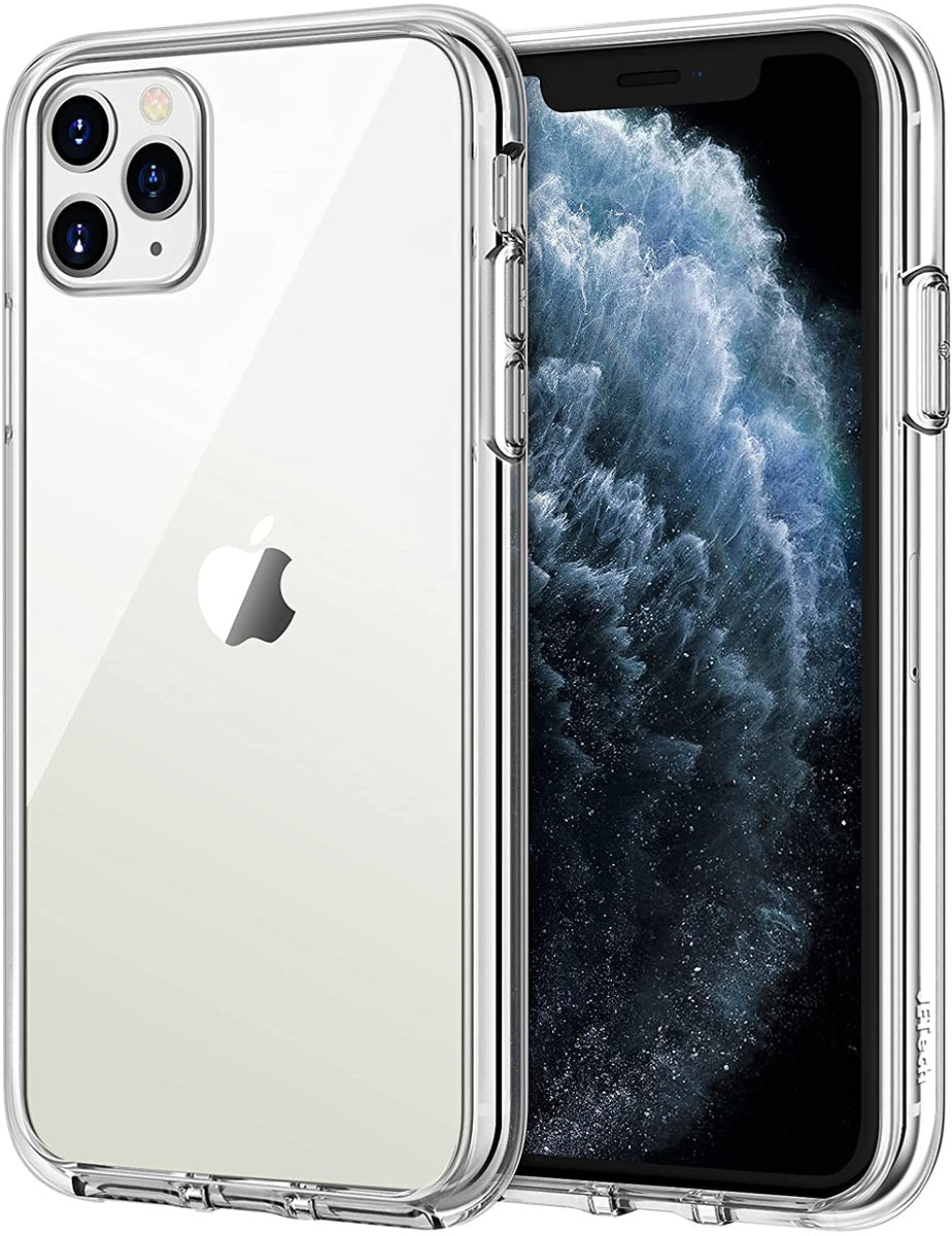 For Apple iPhone 13 (6.1") Transparent Gummy Acrylic TPU Hybrid Cushion Rigid Shock Protection Rubber Bumper Hard Back Clear Phone Case Cover