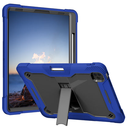 Case for Apple iPad Pro 12.9 inch (2021) Tough Tablet Strong with Kickstand Hybrid Heavy Duty High Impact Shockproof Protective Stand Blue Tablet Cover
