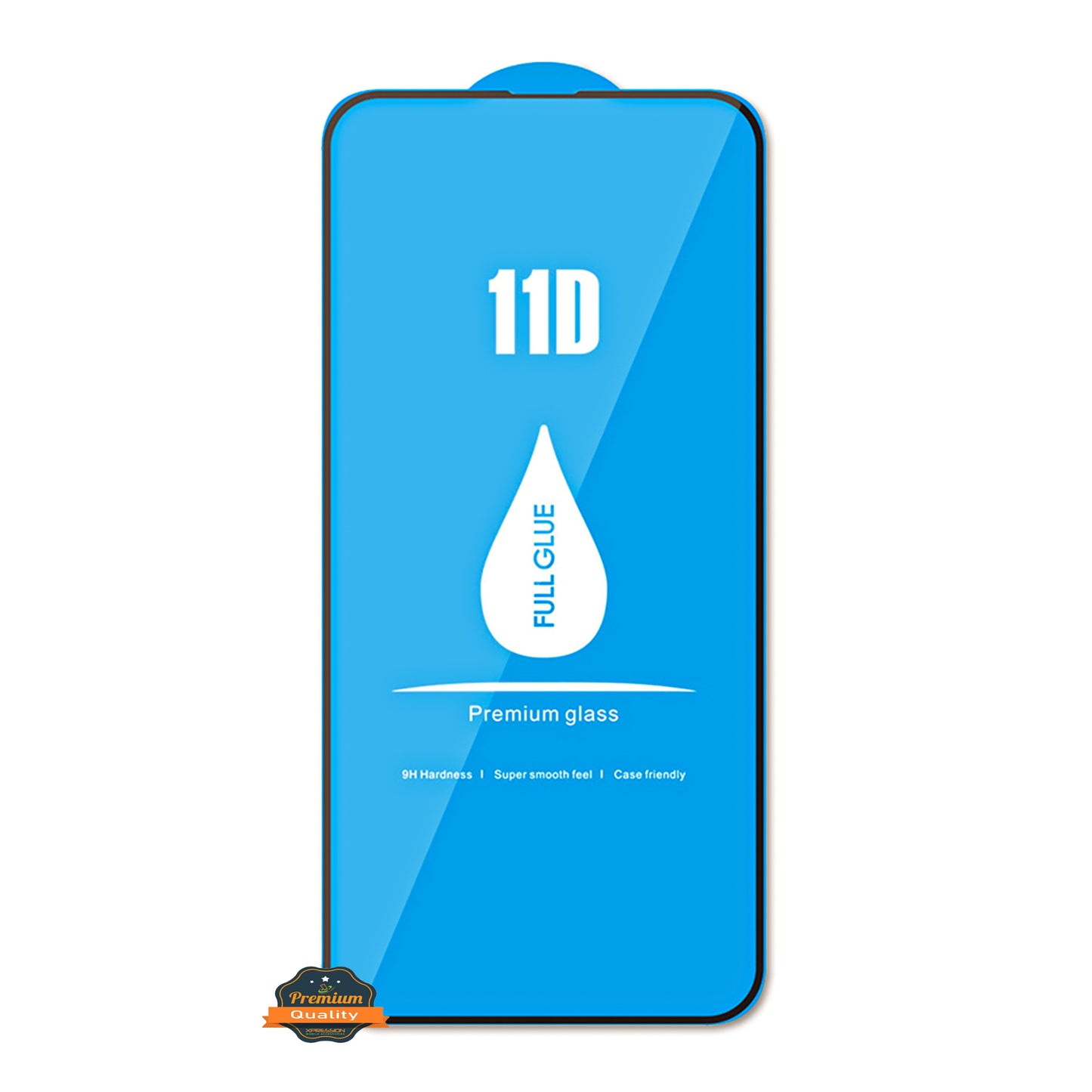 For Apple iPhone 14 Pro (6.1") Tempered Glass Screen Protector 11D Full Glue High Grade Alumina Tempered Glass Curved Screen Clear Screen Protector