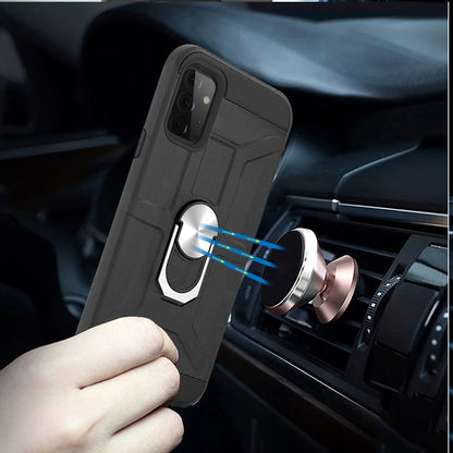 For Samsung Galaxy A33 5G Cases with Stand Kickstand Ring Holder [360° Rotating] Armor Dual Layer Work with Magnetic Car Mount  Phone Case Cover