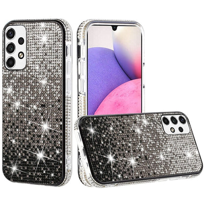 For Samsung A03 Core Glitter Bling Ultra Thin TPU Sparkle Diamond Rhinestone Shiny Hybrid Full Cover Crystal Stones Back  Phone Case Cover