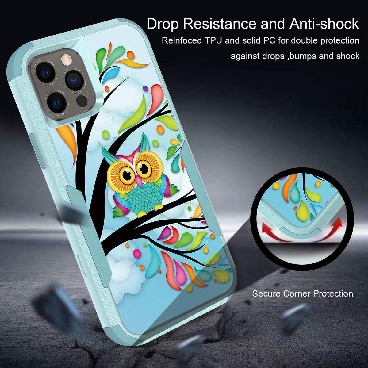 For Samsung Galaxy A13 5G Pattern Design Hybrid Bumper Rugged Dual Layer Heavy-Duty Military-Grade TPU Hard Defender  Phone Case Cover