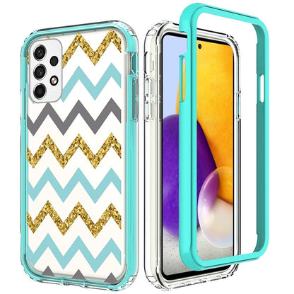 For Samsung Galaxy A73 5G Beautiful Design Hybrid Triple Layer Armor Hard PC Rubber TPU Shockproof Protective Frame  Phone Case Cover