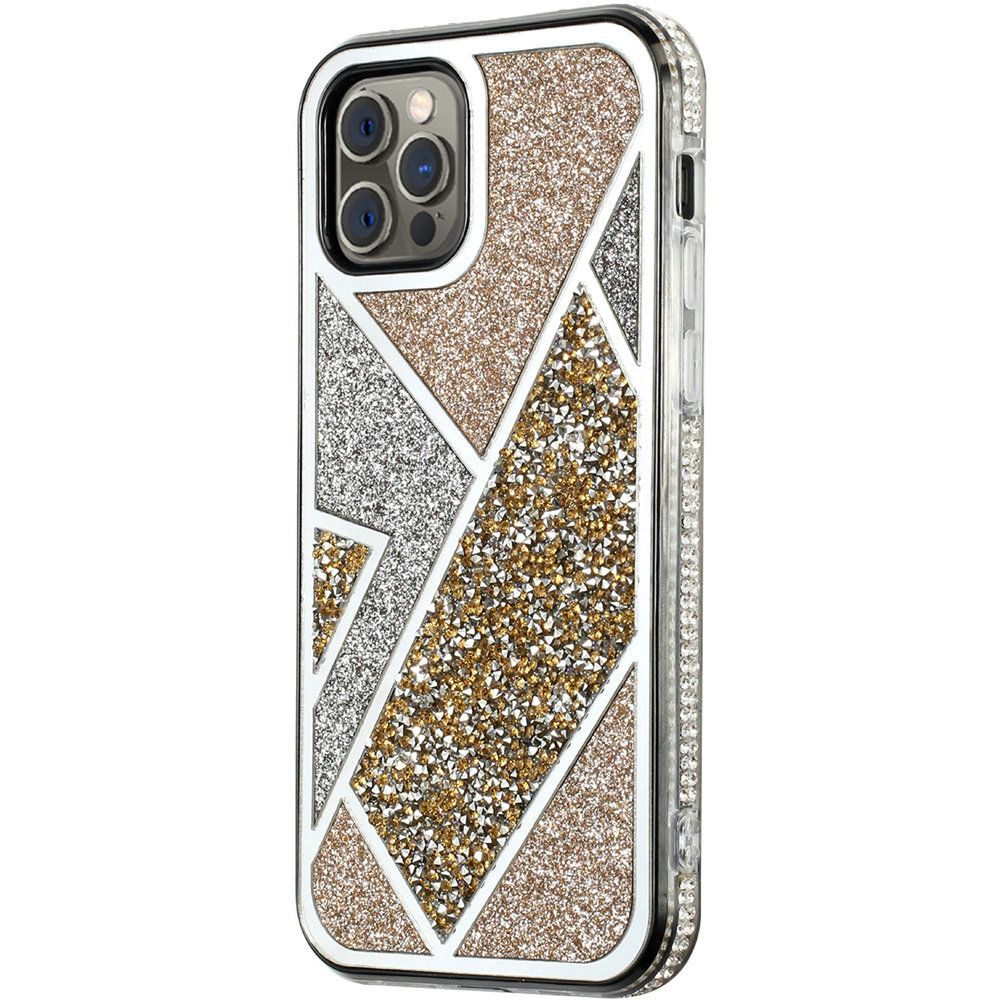 For Apple iPhone 14 /Plus Pro Max Glitter Bling Diamond Rhinestone Sparkly Bumper Fashion Shiny Cute Fancy Hybrid  Phone Case Cover