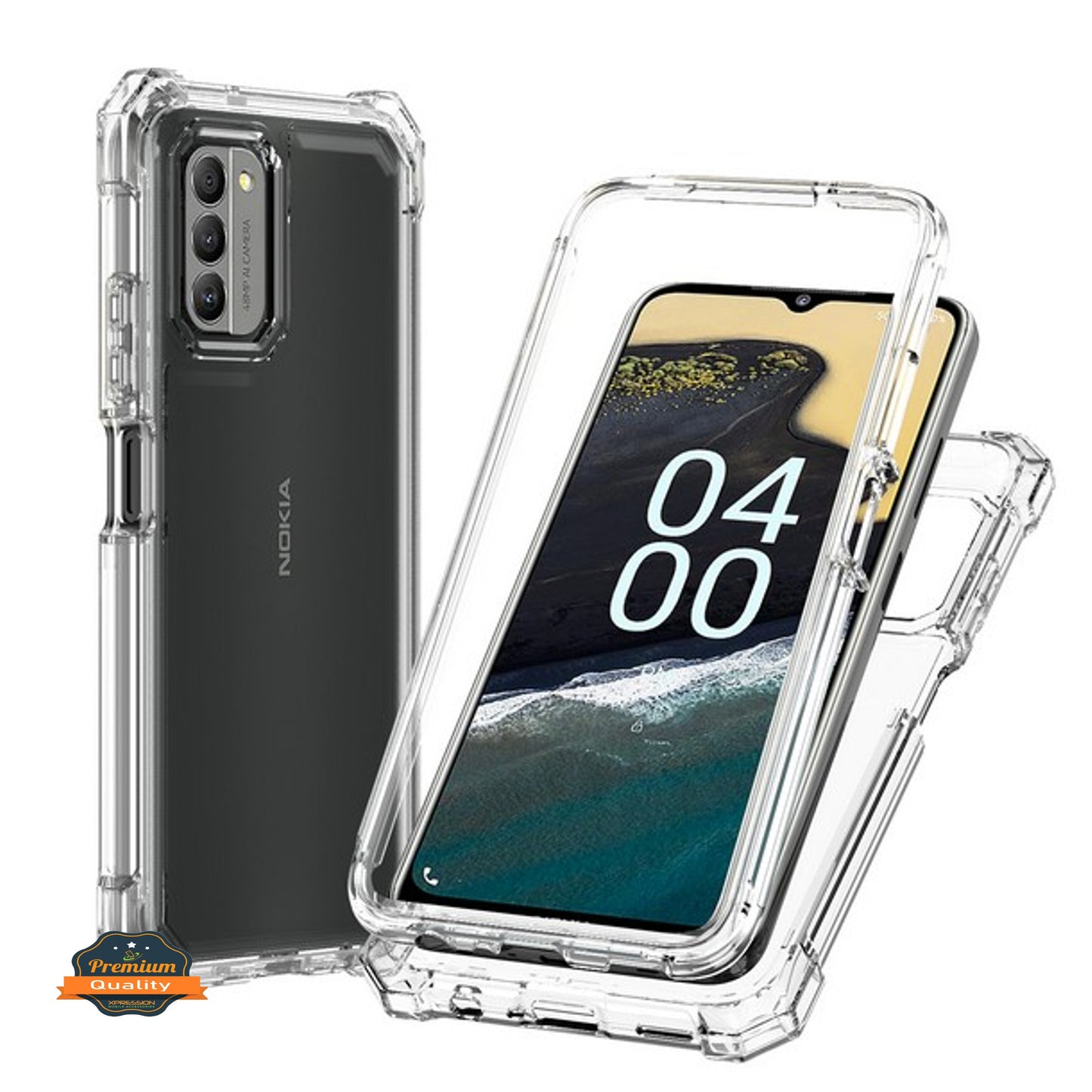 For TCL Stylus 5G Hybrid 2in1 Front Bumper Frame Cover Square Edge Shockproof Soft TPU + Hard PC Anti-Slip Heavy Duty  Phone Case Cover
