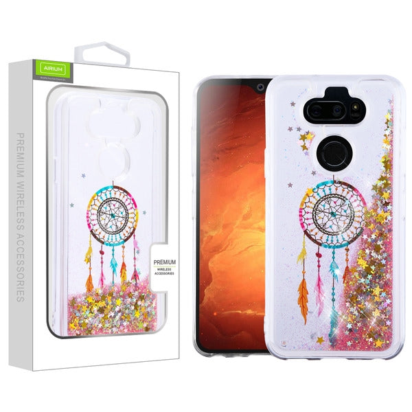 For LG K31 /Aristo 5/Fortune 3/Tribute Monarch /Phoenix 5/Risio 4/K8x Quicksand Liquid Glitter Bling Hybrid Sparkle Protector Skin Dreamcatcher Phone Case Cover