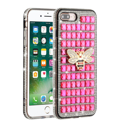 For Apple iPhone 8 Plus/7 Plus/6 Plus/6s Plus Fashion Luxury 3D Bling Diamonds Rhinestone Jeweled Ornament Shiny Crystal  Phone Case Cover