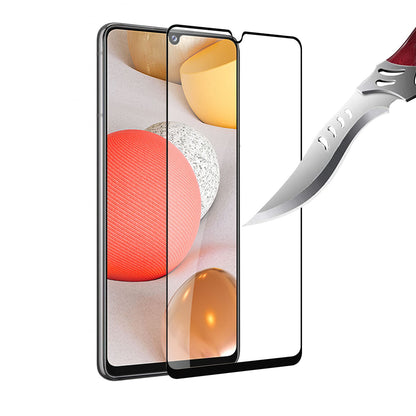 For Samsung Galaxy A42 5G Tempered Glass Screen Protector [Full Coverage] Curved Fit 9H Hardness Glass Screen Protector Clear Black Screen Protector