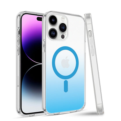 For Apple iPhone 14 /Plus Pro Max Hybrid IMD Frosted Two Tone with MagSafe Magnetic Wireless Charging Slim Hard PC  Phone Case Cover