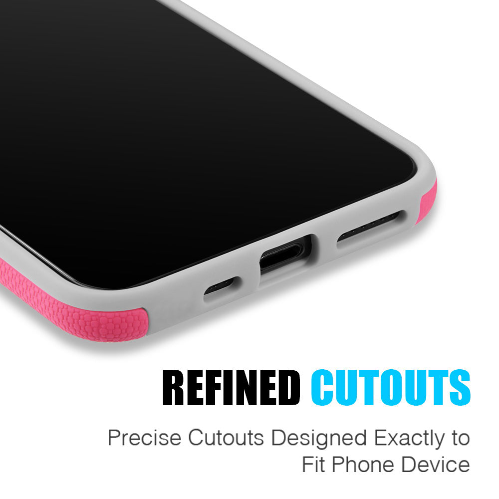 For Apple iPhone 13 /Pro Max Mini Slim Hybrid Impact Anti-Slip Textured Armor Shockproof Dual Layer Soft TPU & Hard PC Rugged Bumper  Phone Case Cover