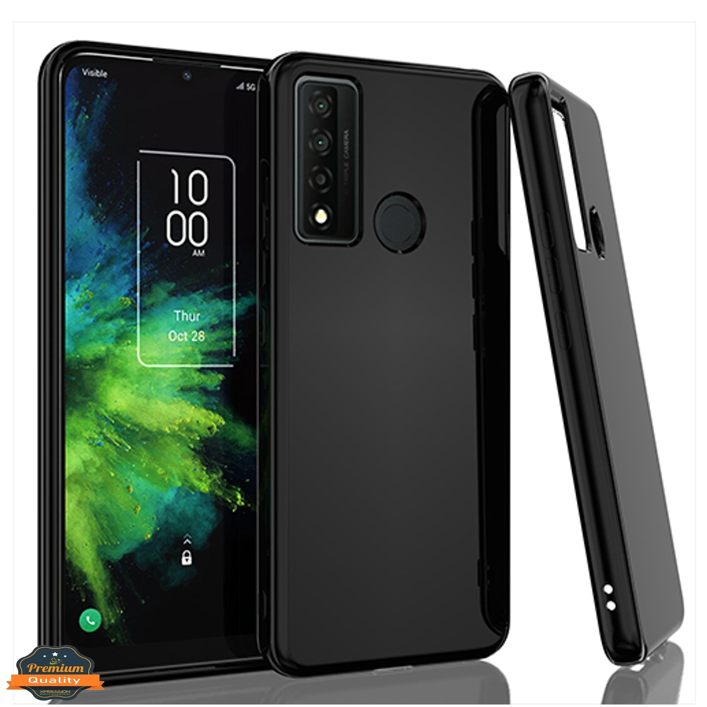 For TCL 20 XE Ultra Slim Thin Transparent Silicone Soft Skin Flexible TPU Gel Rubber Candy Gummy Protective Hybrid  Phone Case Cover